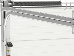 Sectionale Garagedeur Met Groefeffect Centrale Deur Grijs Met Motor - Noria-Somfy Discount