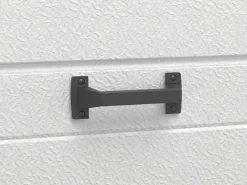 Sectionale Garagedeur Met Glad Effect Met Centrale Witte Loopdeur En Motor - Lavega-Somfy Discount