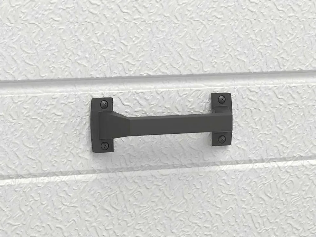 Sectionale Garagedeur Met Glad Effect En Centrale Witte Loopdeur Met Motor - Lavega-Vente-unique Hot