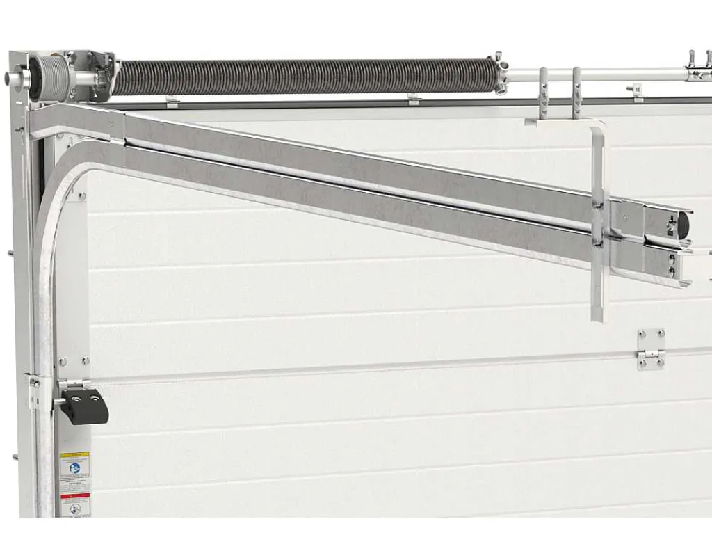 Sectionale Garagedeur Met Motor Met Centrale Antraciet Loopdeur - Caopas-Somfy Best