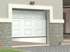 Sectionale Garagedeur Met Witte Cassette En Motor - Caopas-Somfy Outlet