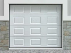 Sectionale Garagedeur Met Witte Cassette En Motor - Caopas-Somfy Outlet