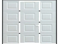 Sectionale Garagedeur Met Motor Cassette Centrale Deur Wit - Caopas-Somfy Clearance
