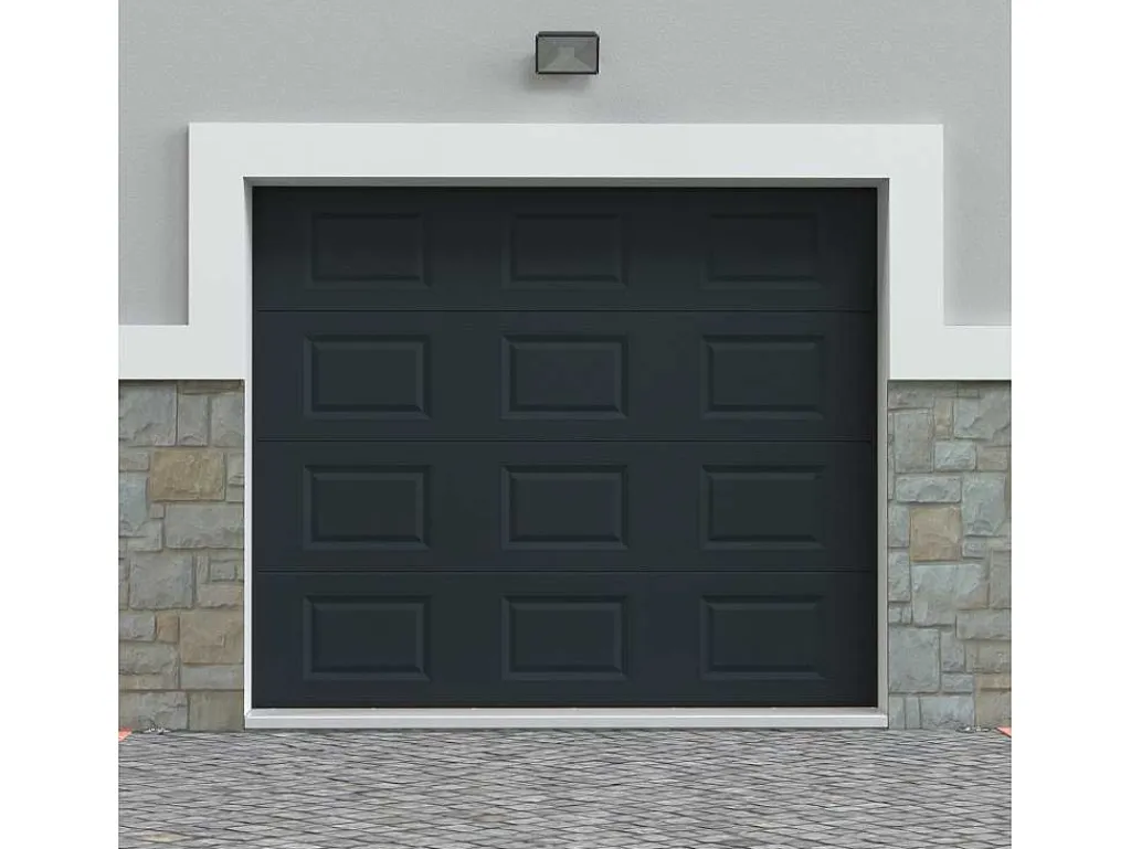 Sectionale Garagedeur Met Antraciet Cassette En Motor - Caopas-Somfy Outlet