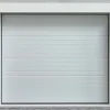 Sectionale Garagedeur Wit Gegroefd Effect Met Motor - Noria-Vente-unique