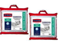 Set 2 Hoofdkussens Vormgeheugen En Verfrissend Effect Fresh - 65X65 Cm-DODO
