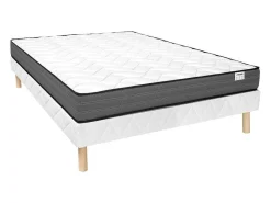 Set 160 X 200 Cm Bedbodem + Matras Met Pocketveren - Ambracie Van Ysmee-Ysmée Outlet