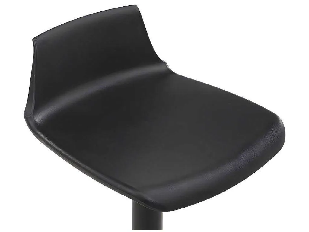 Set "Bar": Barmeubel Morena + 2 Barkrukken Calas - Zwart En Notenhout-Effect-Vente-unique Best