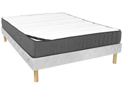 Set Bedbodem + Matras 140 X 200 Cm Met Pocketveren Met 7 Zones En Zeer Veerkrachtig Schuim, Dikte 26 Cm - Audace Van-Palacio Clearance