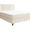 Set Boxspring Met Hoofdbord Met Ledverlichting + Bedbodem + Matras + Dekmatras - 160 X 200 Cm - Stof - Beige - Ono Van Ysmee-Ysmée Online