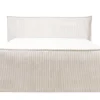 Set Boxspring Met Hoofdeinde + Bedbodems Met Opbergruimte + Matras + Dekmatras - 2 X 80 X 200 Cm - Ivoorwit Ribfluweel - Rhoda Van-Palacio Discount