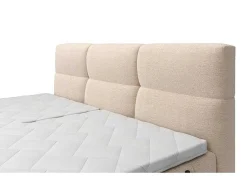 Set Boxspringbed Met Hoofdbord Met Capitons + Elektrische Relaxbedbodems + Matras + Dekmatras - 2 X 80 X 200 Cm - Beige - Lodi Van-Palacio Hot