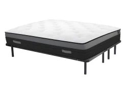 Set Lattenbodem + Matras 1118 Pocketveren Met Ventilatieband Airplay Van Dreamea Play Dikte 24 Cm - 180 X 200 Cm-Ysmée New