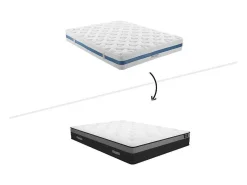 Set Lattenbodem + Matras 1118 Pocketveren Met Ventilatieband Airplay Van Dreamea Play Dikte 24 Cm - 180 X 200 Cm-Ysmée New