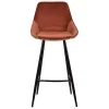 Set Van 2 Barkrukken - Fluweel - Terracotta - Masurie-Vente-unique Sale
