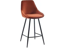 Set Van 2 Barkrukken - Fluweel - Terracotta - Masurie-Vente-unique Sale