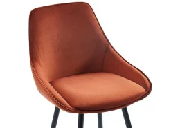 Set Van 2 Barkrukken - Fluweel - Terracotta - Masurie-Vente-unique Sale