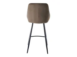 Set Van 2 Barkrukken Masurie - Fluweel - Taupe-Vente-unique Sale