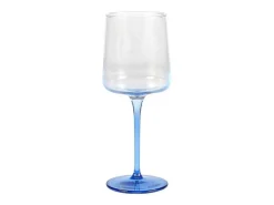 Set Van 6 Blauwe Wijnglazen Op Voet 27 Cl - D. 9.5 X H. 13 Cm - Coraly-OZAIA Outlet
