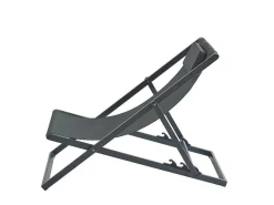 Set Van 2 Chileense Ligstoelen Van Aluminium - Antraciet - Anilio Van-MYLIA Sale