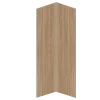 Set Van 2 Douchewandpanelen Met Houteffect Van Aluminium Met Profielen - 2 X L90 X H210 Cm Eneko-Shower & Design Online