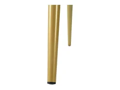 Set Van 4 Fluwelen Gestoffeerde Stoelen Met Rugleuning - Goud Metalen Structuur - Beige-ModernLuxe Hot