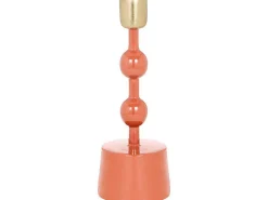 Set Van 2 Geemailleerde Aluminium Kandelaars - H.26,5 Cm En H.22 Cm - Terracotta - Parina-OZAIA Clearance