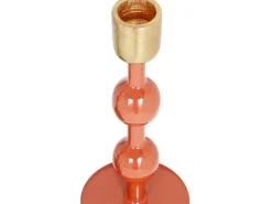 Set Van 2 Geemailleerde Aluminium Kandelaars - H.26,5 Cm En H.22 Cm - Terracotta - Parina-OZAIA Clearance