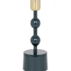 Set Van 2 Geemailleerde Aluminium Kandelaars - H.26,5 Cm En H.22 Cm - Eend Blauw - Parina-OZAIA Best