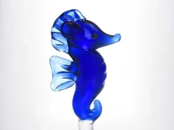 Set Van 4 Glazen Met Walvissen En Zeepaardjes - Transparant En Blauw - O7,5 X H9,5 Cm - Parasa-OZAIA New