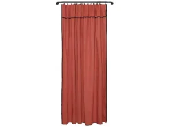 Set Van 2 Gordijnen Van Katoen En Linnen - 140 X 280 Cm - Terracotta - Borina-OZAIA Best