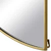 Set Van 2 Halfronde Spiegels In Metaal - B.50 X H.100 Cm - Goudkleurig - Gavra-OZAIA Best