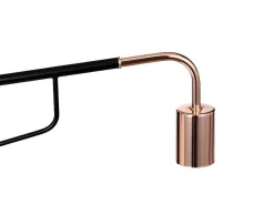 Set Van 2 Hangende Wandlampen - Metaal - L65 X D10 X H25 Cm - Zwart En Koperkleurig - Colwood.-OZAIA Discount