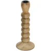 Set Van 2 Kandelaars Van Mangohout - H23 Cm - Naturel - Fainin-OZAIA New