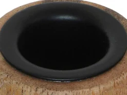 Set Van 2 Kandelaars Van Mangohout - H23 Cm - Naturel - Fainin-OZAIA New