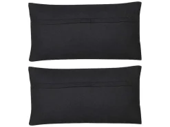 Set Van 2 Katoenen En Jute Kussens - 30 X 60 Cm - Naturel En Zwart - Natura-OZAIA Outlet