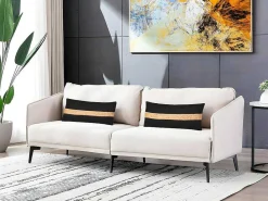 Set Van 2 Katoenen En Jute Kussens - 30 X 60 Cm - Naturel En Zwart - Natura-OZAIA Outlet