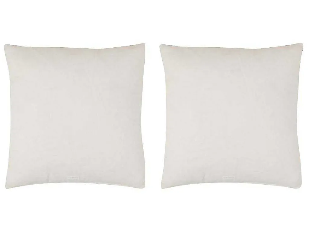 Set Van 2 Katoenen Kussens Met Bloemmotief - 45 X 45 Cm - Veelkleurig - Bariola-OZAIA