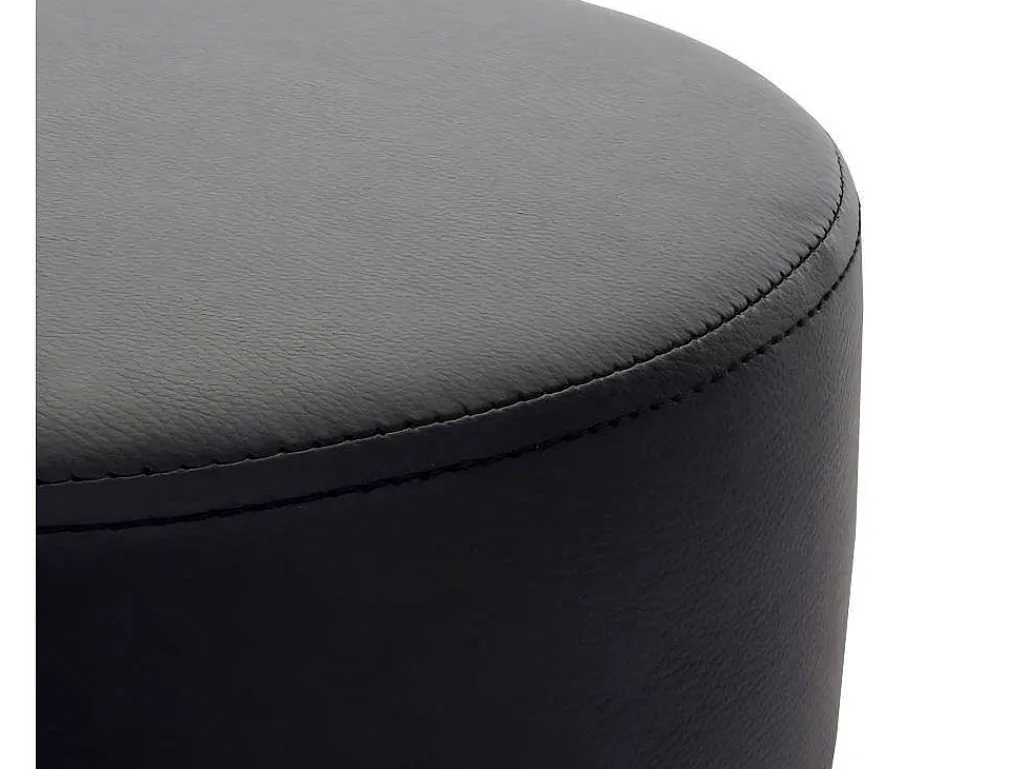 Set Van 2 Krukken Mcw-C22, Kunstleer, Zwart-Vente-unique Clearance