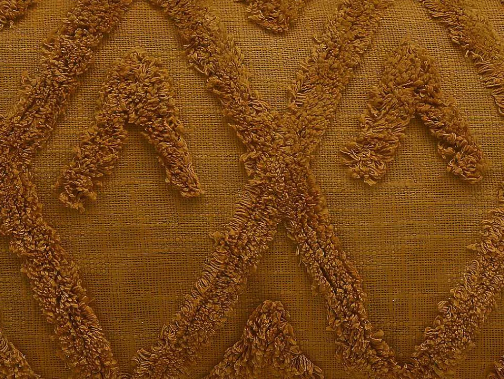 Set Van 2 Kussens Met Pompons Aspen - Getuft Katoen - 30 X 50 Cm - Bronze-OZAIA New
