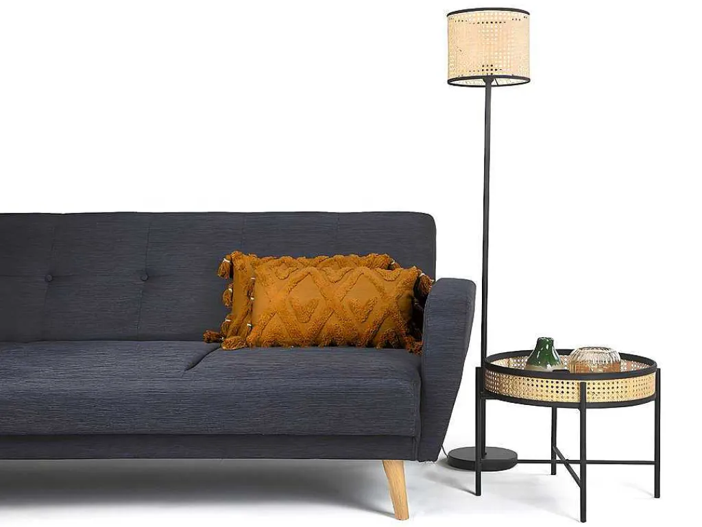 Set Van 2 Kussens Met Pompons Aspen - Getuft Katoen - 30 X 50 Cm - Bronze-OZAIA New