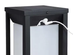 Set Van 2 Led-Buitenwandlampen Op Zonne-Energie - L. 15 X H. 30 Cm - Metaal - Zwart - Fozzano-SOLARGEO