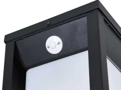 Set Van 2 Led-Buitenwandlampen Op Zonne-Energie - L. 15 X H. 30 Cm - Metaal - Zwart - Fozzano-SOLARGEO