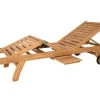 Set Van 2 Ligbedden Met Verschillende Standen In Teak - Licht Hout - Byblos Ii Van-MYLIA