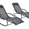 Set Van 2 Ligstoelen - Antraciet - Lombok Van-MYLIA Online