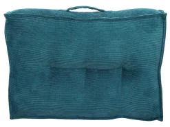 Set Van 1 Matras + 2 Palletkussens Van Ribfluweel - Blauw - Baila-OZAIA Clearance