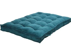 Set Van 1 Matras + 2 Palletkussens Van Ribfluweel - Blauw - Baila-OZAIA Clearance