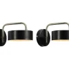 Set Van 2 Metalen Wandlampen In Vintage Stijl - L24 X H14,5 Cm - Zwart En Goudkleurig - Otilie-OZAIA Online