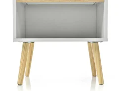 Set Van 2 Nachtkastjes - 1 Lade En 1 Nis - Wit-ModernLuxe New