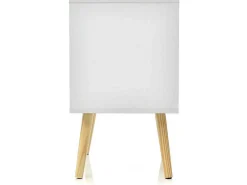 Set Van 2 Nachtkastjes - 1 Lade En 1 Nis - Wit-ModernLuxe New